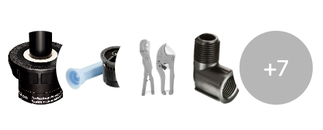 Lowe's Swing Joint Parts Collection - All parts needed for this DIY project