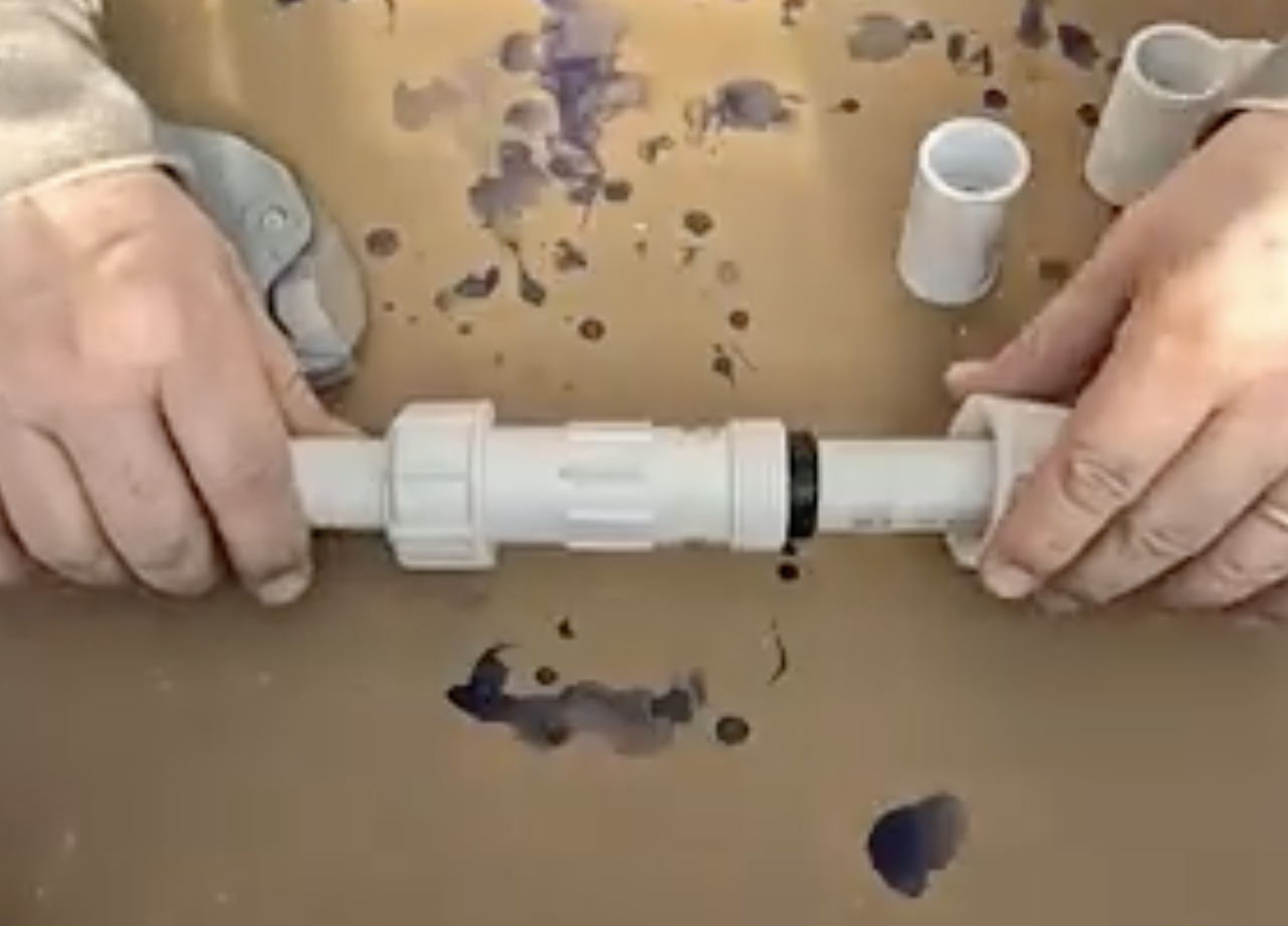 PVC Compression Coupling Repair
